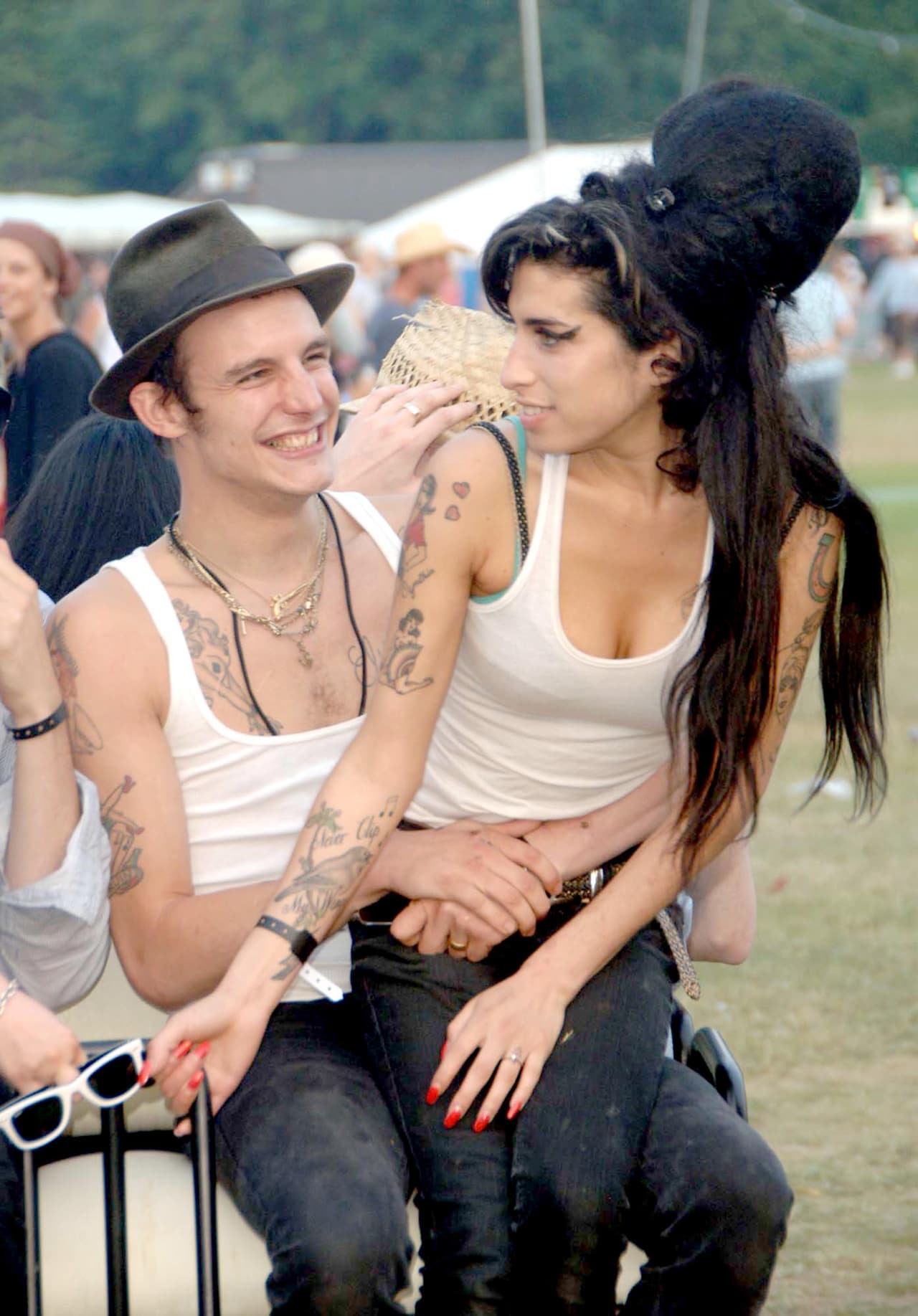 Amy Winehouse y Blake Fielder-Civil en 2007, año en el que se casaron. La pareja se divorció en 2009.
