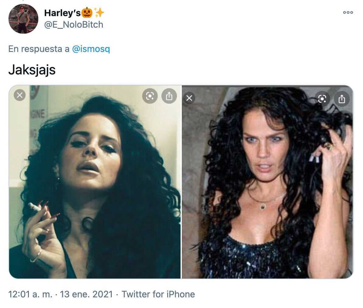 Lana del Rey le "copia" su estilo a Niurka Marcos.