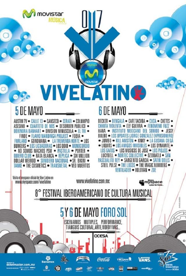 El Vive Latino ya era una realidad.La tradición de dos días de festival se mantenía y el gran line up no fallaba una vez más.