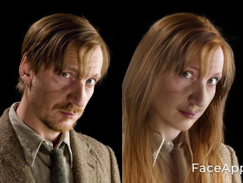 Tras el cambio de FaceApp, Remus Lupin podría llamarse Regina Lupin.