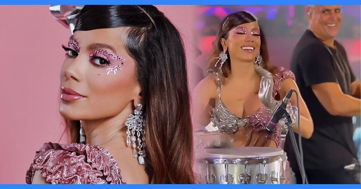 Anitta sorprende al público en pleno concierto por ponerse a tocar la conga
