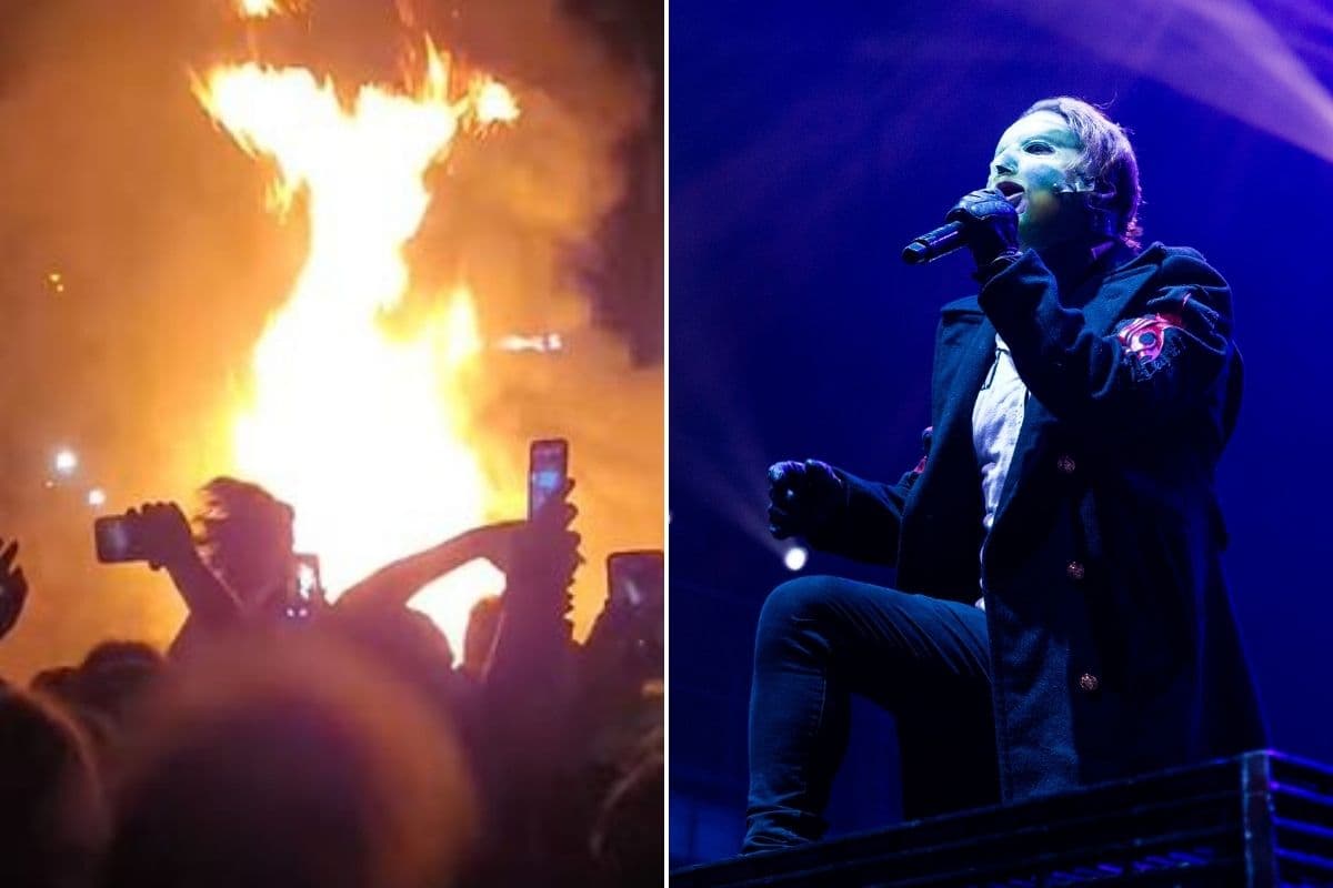 Fans provocaron incendio en un concierto de Slipknot el 2 de noviembre del 2021