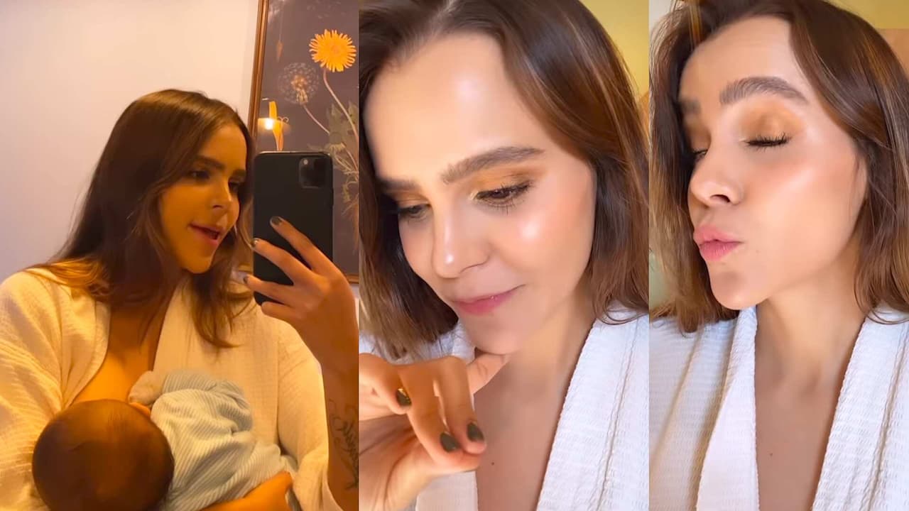 Yuya asegura que su bebé hace los mismos gestos que ella al comer