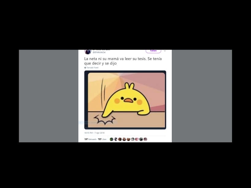 Muchos bromearon con el pollito amarillo.