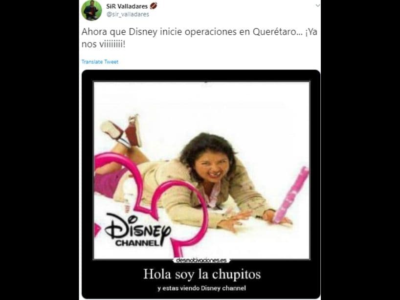 Un Disney en México sería tan grandioso: “Soy La Chupitos y estás viendo Disney Channel”.