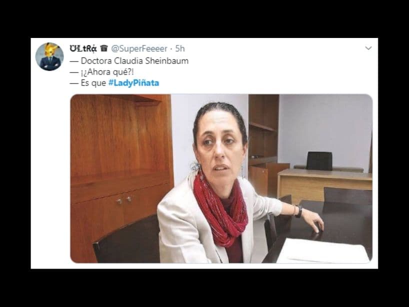 Incluso Claudia Sheinbaum, Jefa de Gobierno de la Ciudad de México, salió embarrada.