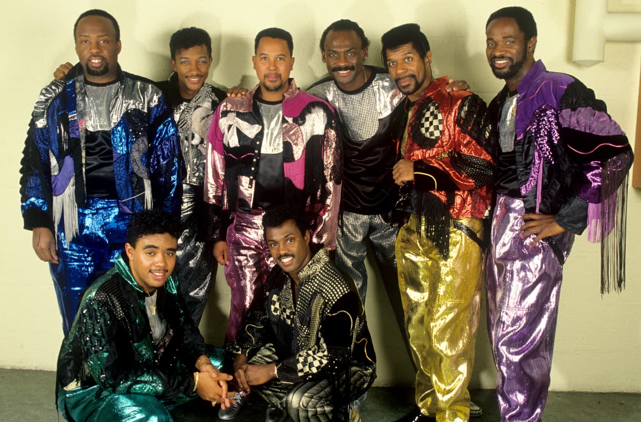 Kool & the Gang (mit Sänger Ronald Bell) on 14.10.1987 in München / Munich. (Photo by Fryderyk Gabowicz/picture alliance via Getty Images)