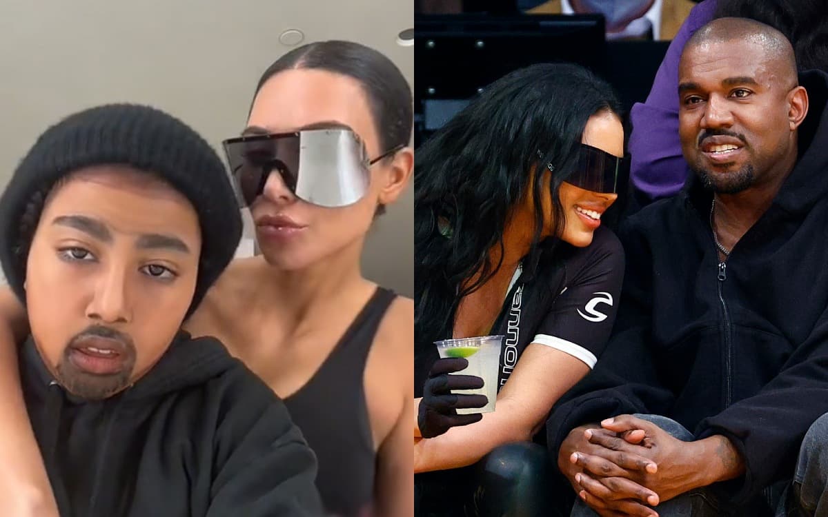 North West se transforma en su papá, Kanye West, para TikTok