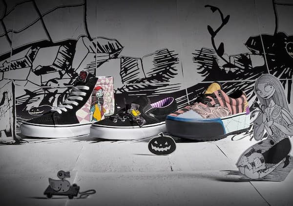 La línea incluirá los tenis Old Skool, Sk8-Hi y el Classic Slip-On, todos con elementos de los personajes de la cinta producida por Tim Burton.
