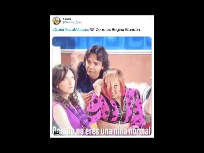 También apareció Regina Blandón entre los personajes. Los usuarios no creen que ellas sea Zorro.