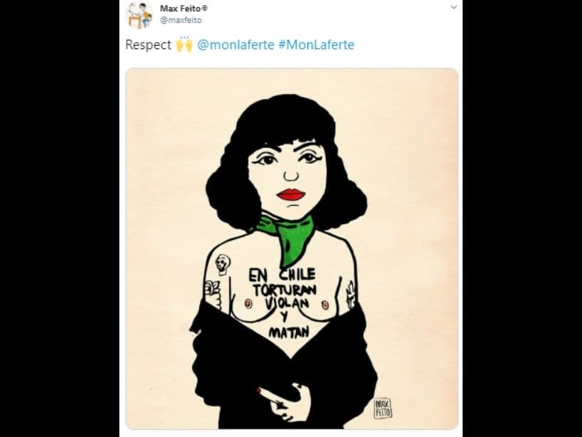 Esto es para Chile y quiero leer una décima que me pidió una cantora chilena, que es La Chinganera, a raíz de lo que está pasando ahora en Chile, me dueles por dentro, me sangras por cada vena, me pesa cada cadena que aprisiona hasta el centro. Chile afuera, Chile adentro. Chile al son de la injusticia, la bota de la milicia, la bala del que no escucha, no detendrá nuestra lucha hasta que se haga justicia”, dijo la cantante.