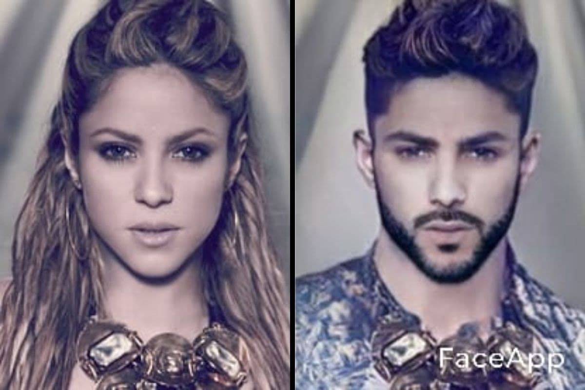 Shakira con diferente filtro y look.
<br>
<br>Todos conservan sus rasgos particulaes, pero para poder cambiarles el sexos, se les dan características pronunciadas de hombre o mujer.