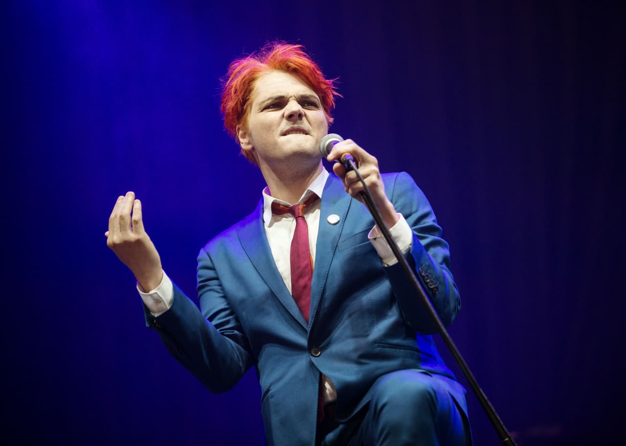 Gerard Way en el 2014, durante un concierto de My Chemical Romance.
