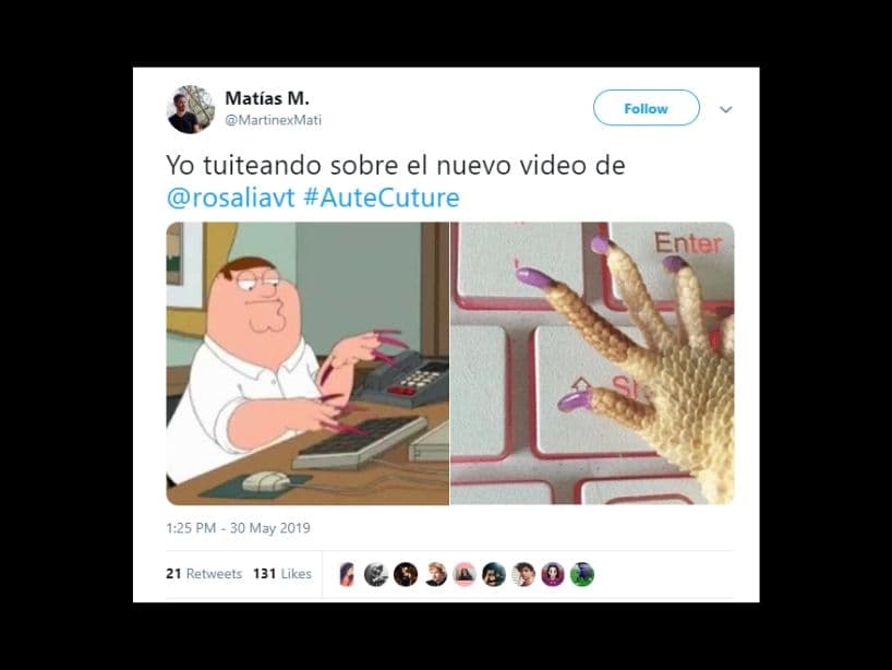 Tras la publicación del sencillo de la cantante española, los fans recordaron aquel capítulo donde Peter Griffin cuidó mucho sus uñas y la compararon con una pata de pollo.