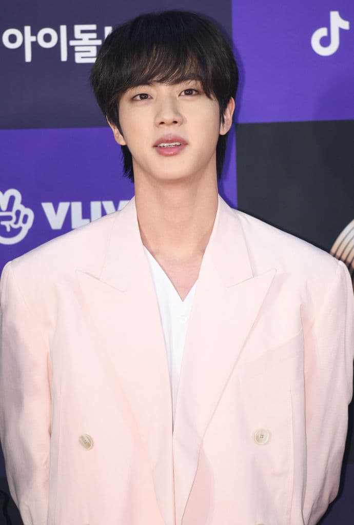 SEOUL, SOUTH KOREA - JANUARY 05: Kim Seok-Jin of Bangtan Boys arrives at the photocall for the 34th Golden Disc Awards on January 05, 2020 in Seoul, South Korea. (Photo by The Chosunilbo JNS/Imazins via Getty Images)