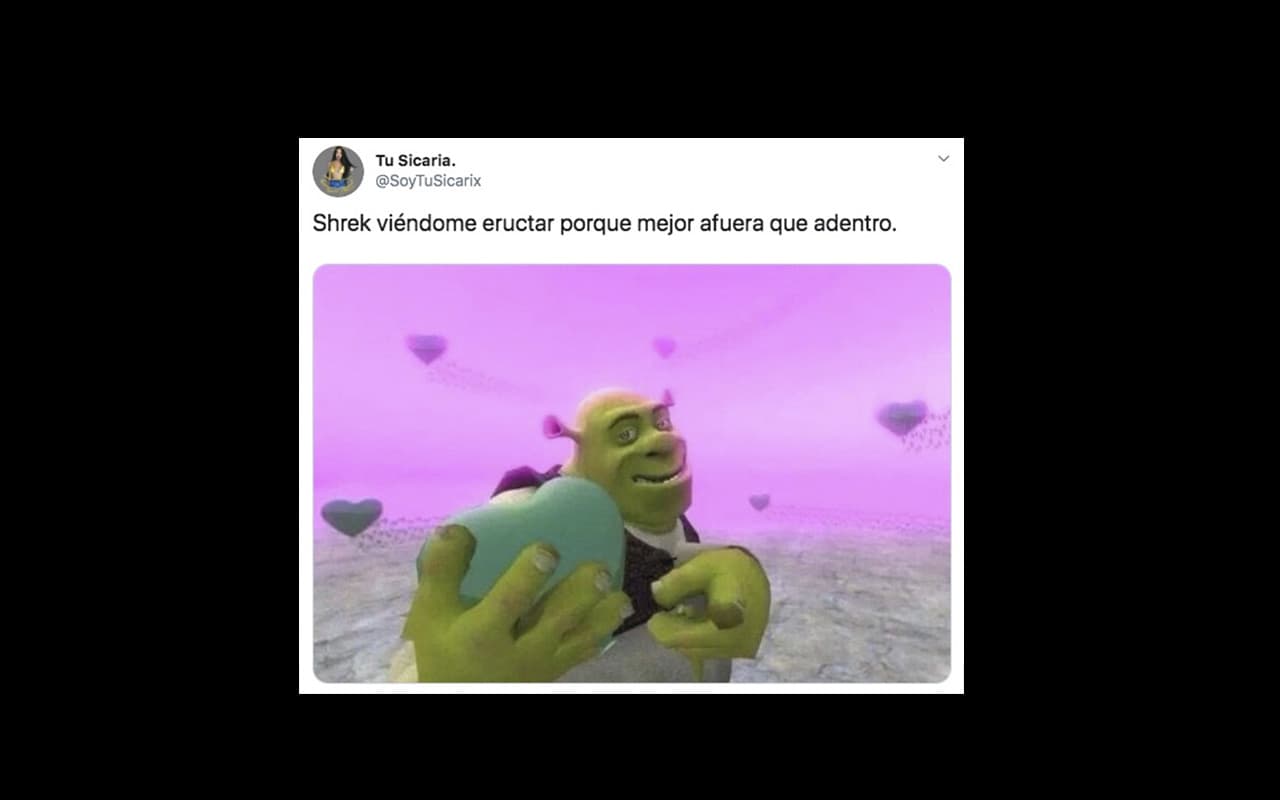 Ahora sí que: "quédate con el que te haga sentir mariposas en el estómago, así como cuado ves 'Shrek'".