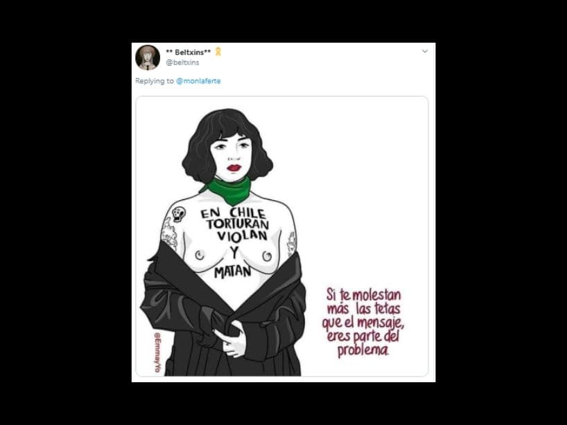 Además, algunos mandaron un mensaje claro a todos aquellos que en vez de entender la protesta, se han escandalizado por el hecho.