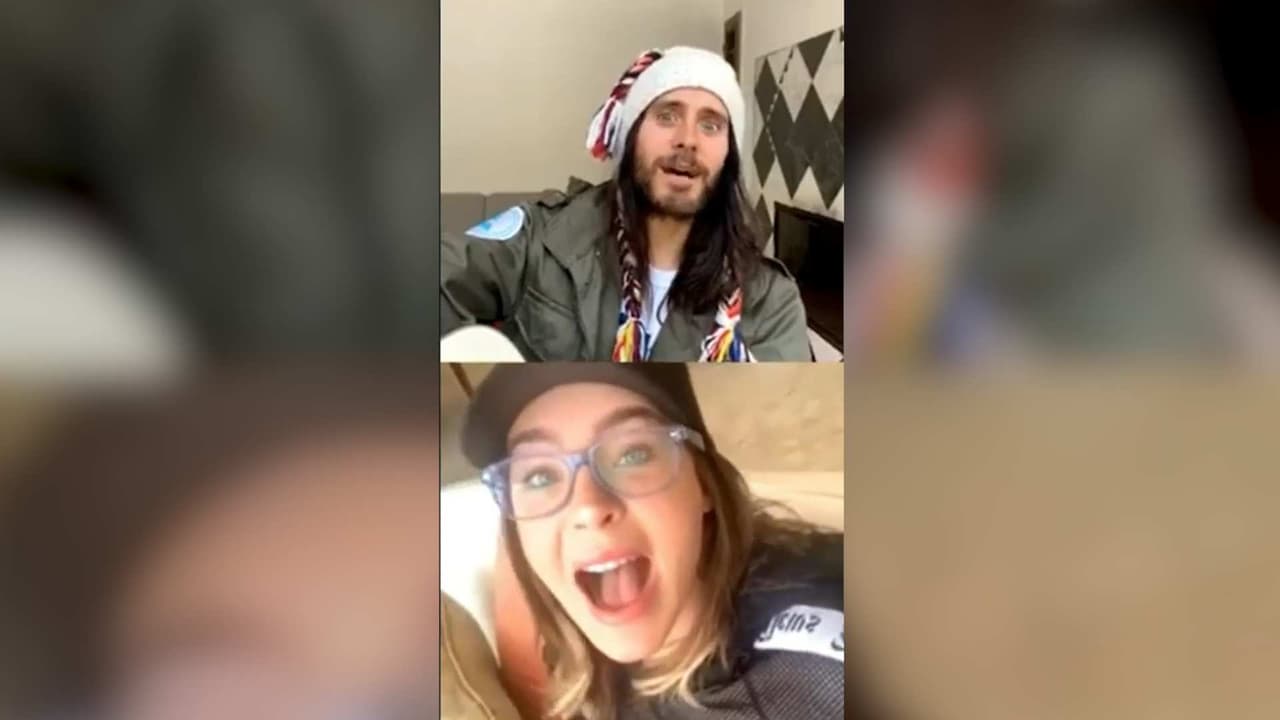 Belinda logró que Jared Leto dijera '¡Viva México, ca%&#&es!' a media transmisión en vivo