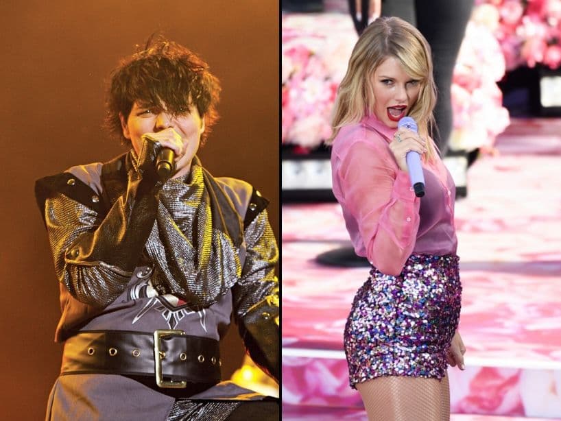 Colaboraciones con artistas súper random como Taylor Swift o Adele, porque también son re buenas pa' escribir canciones de dolor.