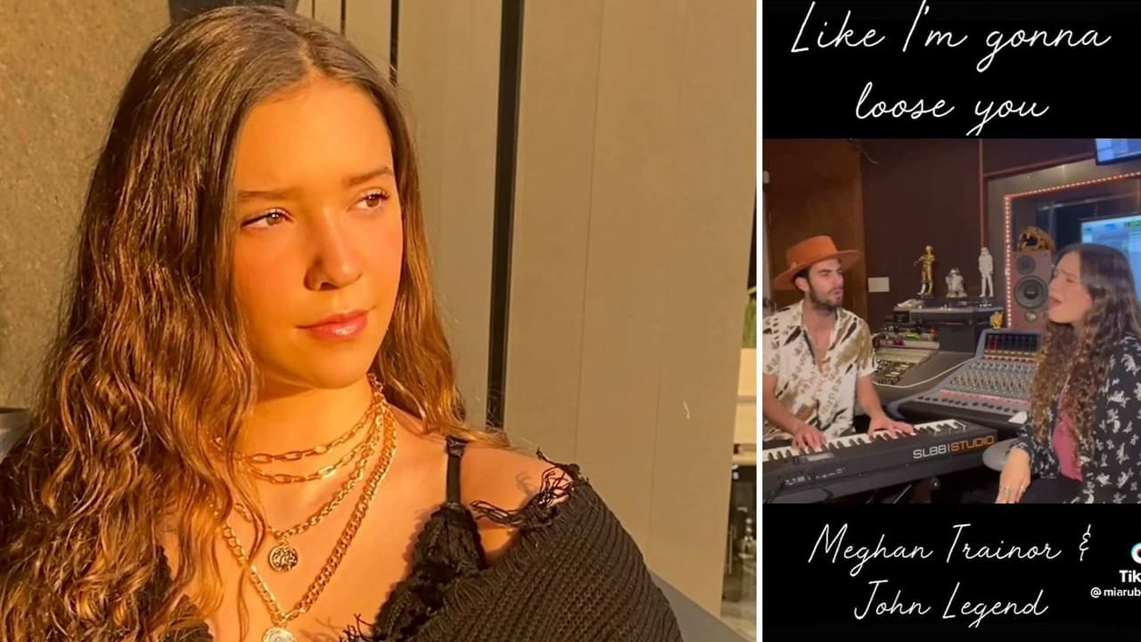 Mía Rubín, hija de Andrea Legarreta, sigue conquistando con su voz y lo hace con cover de Meghan Trainor