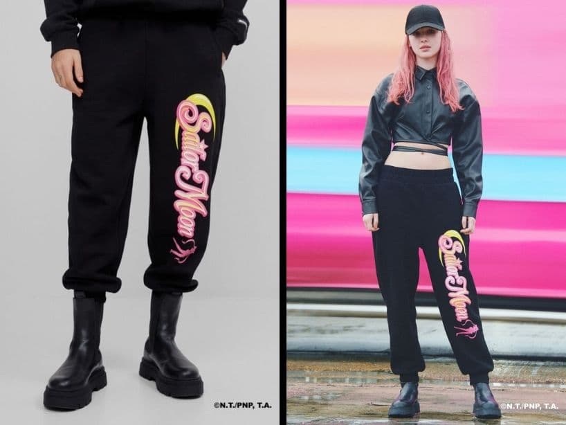 Ropa y accesorios diseñados por Bershka, inspirados en el popular anime de los 90, Sailor Moon.