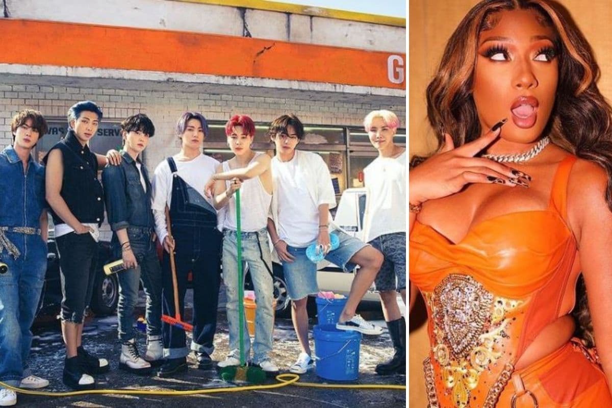BTS y Megan Stallion posan juntos en geniales fotos