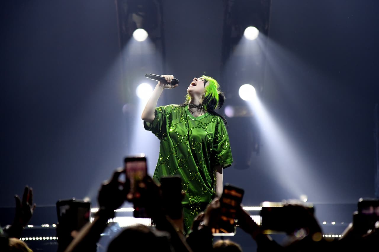 Billie Eilish en concierto, marzo, 2020