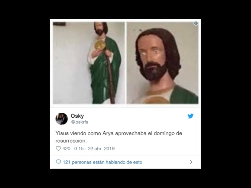 Otros notaron que el día del estreno del segundo capítulo de la octava temporada y la polémica escena coincidieron con el domingo de resurrección.