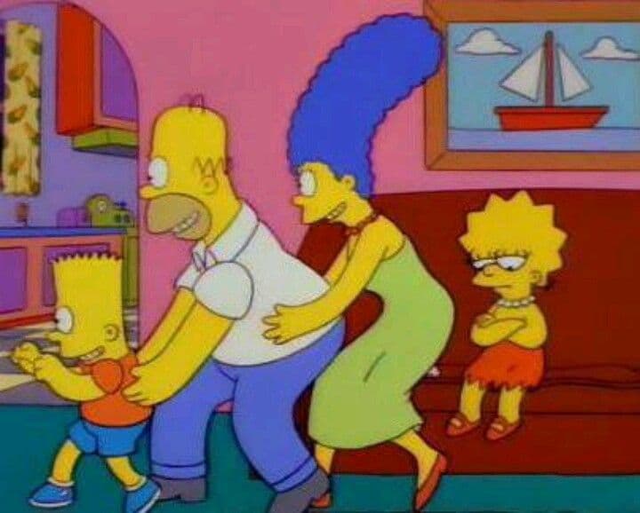 Cómo olvidar la vez en la que toda la familia le recordó a Lisa que "no vives de ensalada, no vives de ensalada".