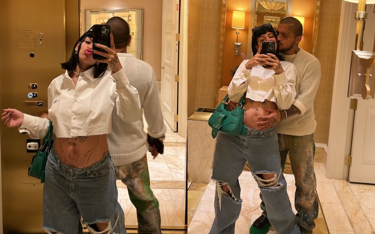 Cazzu y Christian Nodal se tomaron fotografías durante su estancia en Las Vegas