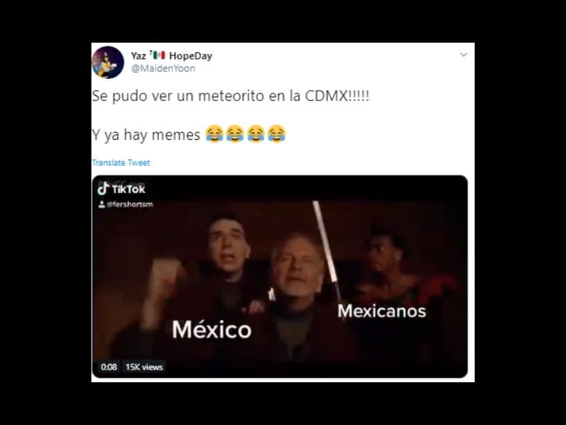 De acuerdo con la cuenta oficial de Twitter de la Coordinación Nacional de Protección Civil, el objeto que entró desde el espacio sí fue un meteorito, pero sin tener una confirmación, aseguran que se destruyó en el aire.