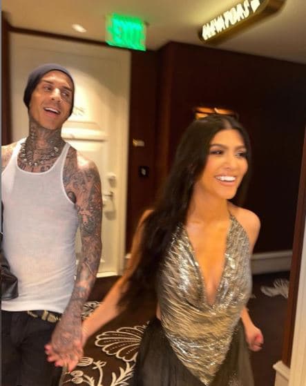 Travis Barker y Kourtney Kardashian, 2021