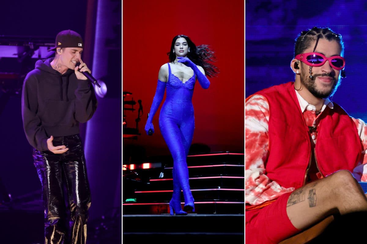 Justin Bieber, Dua Lipa y Bad Bunny entre lo más escuchado del 2022