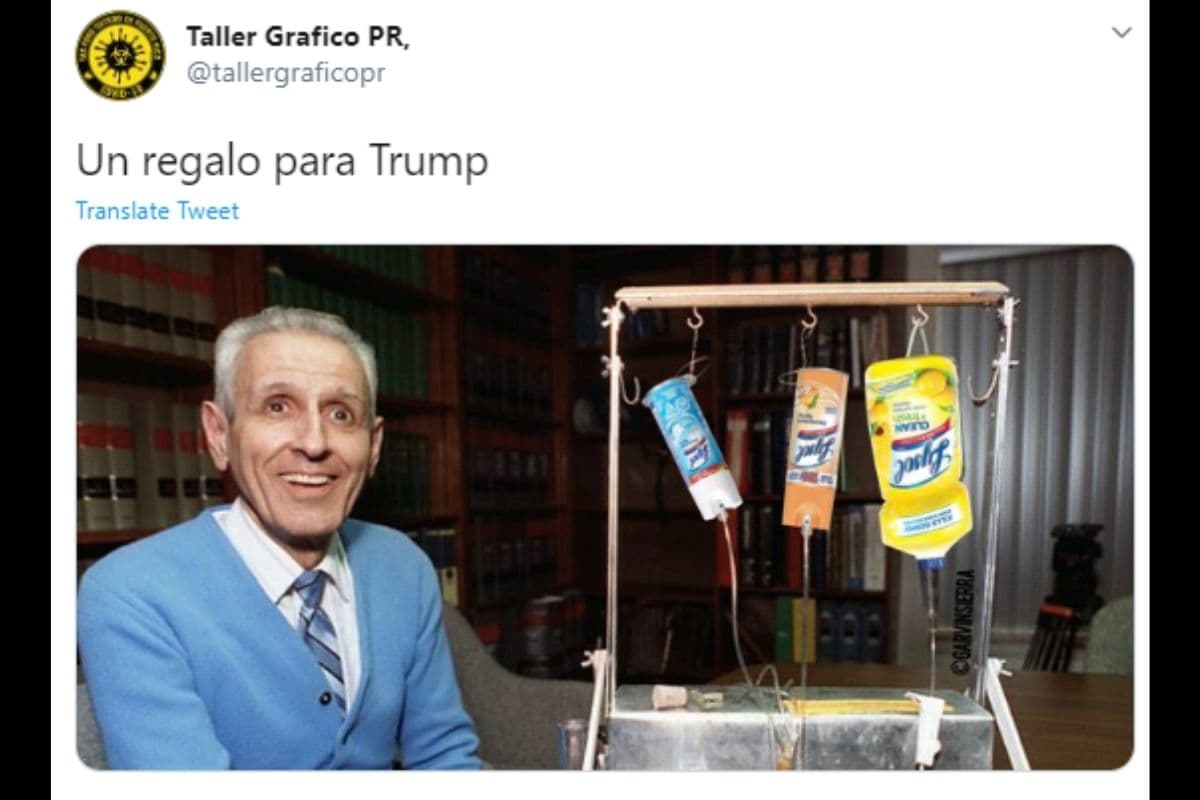 Ante esta situación y con el peligro de que alguien tomara las palabras del presidente de los Estados Unidos de América en forma literal, la compañía que hace un desinfectante en aerosol, Reckitt Benckiser, ya salió a advertir sobre los peligros de esta idea.
<br>