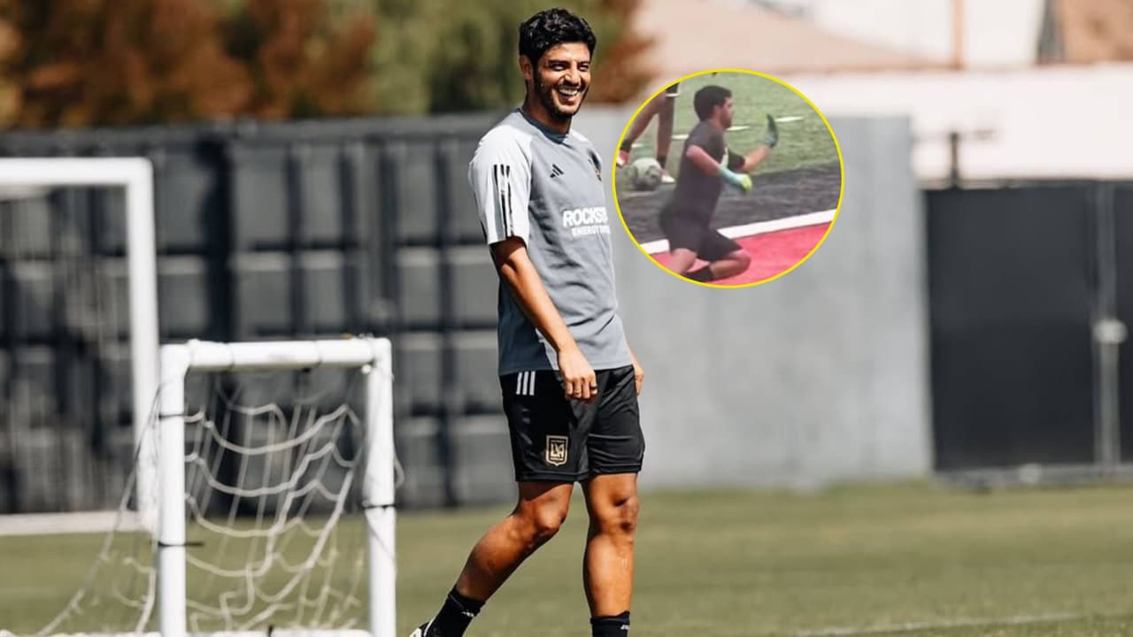 ¿Y el retiro? Carlos Vela se deja ver ahora como portero 