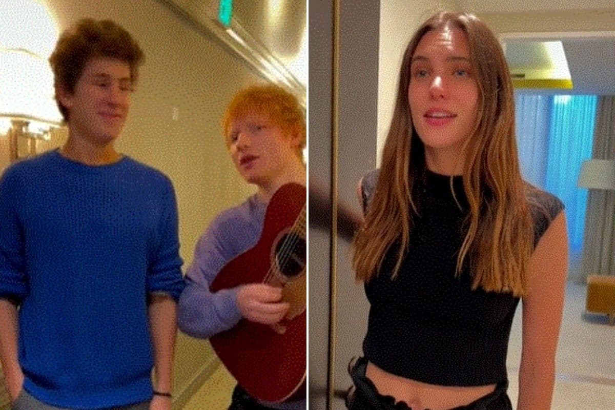 Juanpa Zurita, Ed Sheeran y Maca Achaga participan en un divertido sketch