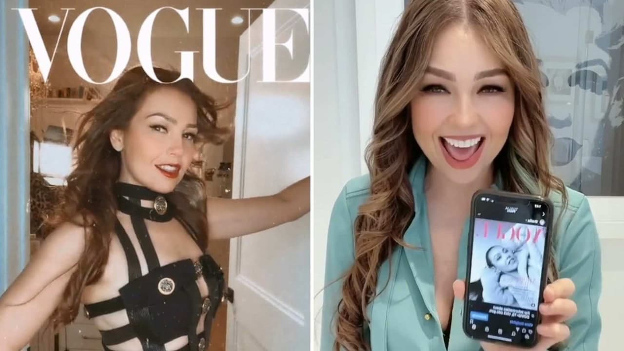 ‘¡Tantos años soñando con esto!’: La reacción de Thalía al protagonizar su primera portada en Vogue México