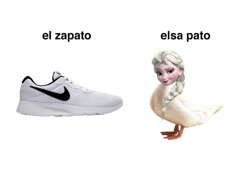 Los usuarios están usando el prefijo de Elsa para completar el nombre de un objeto.