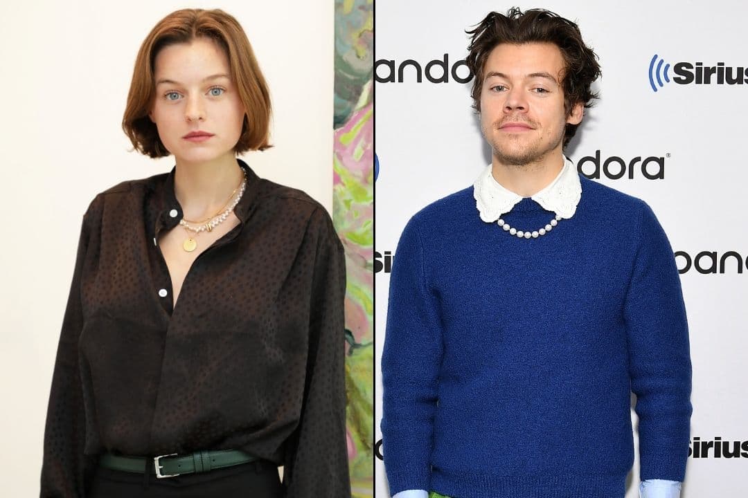 Harry Styles y Emma Corrin, actriz que da vida a Lady Di en "The Crown".