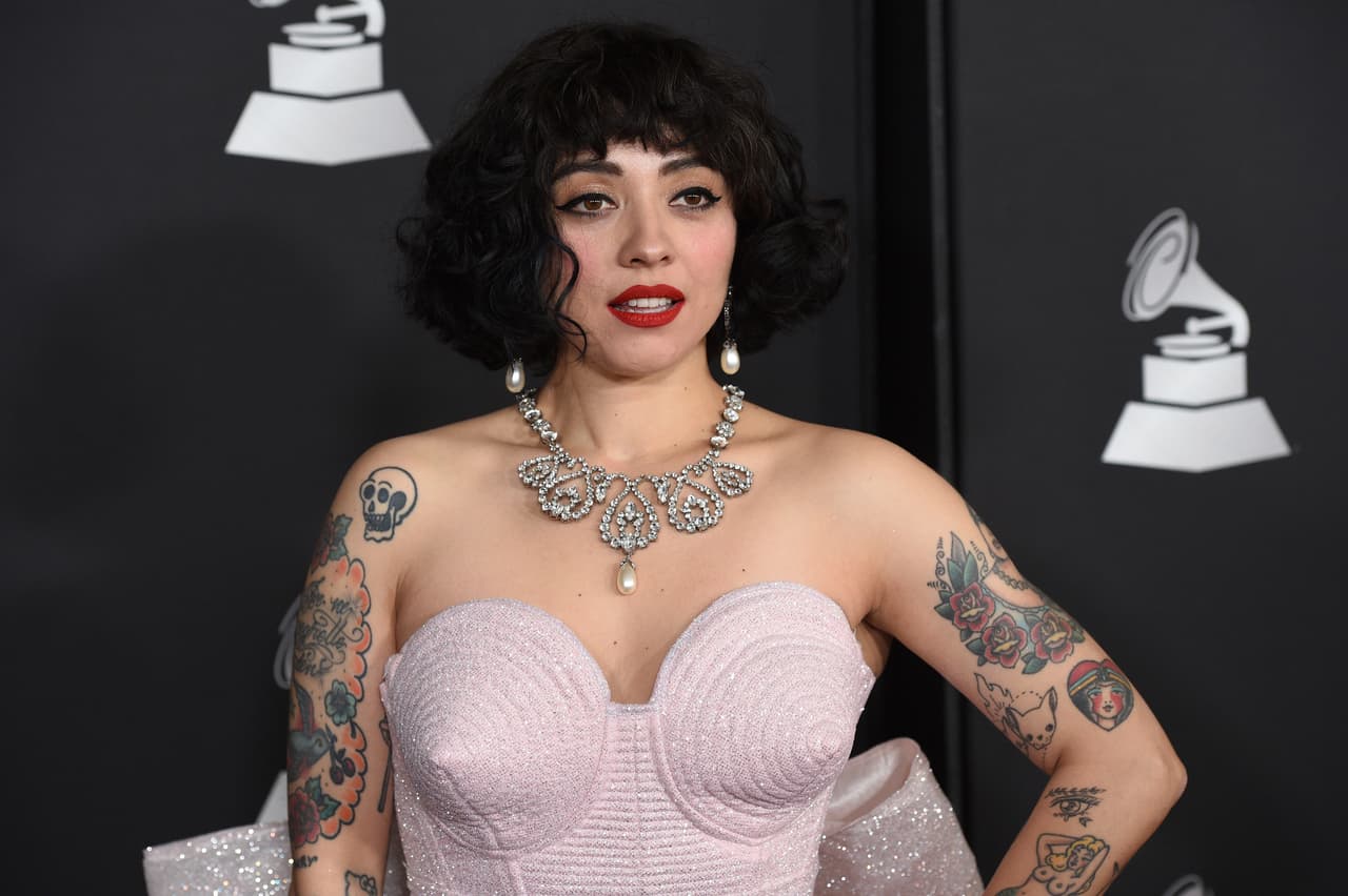 Mon Laferte arrives at the Latin Recording Academy Person of the Year gala honoring Juanes at the MGM Conference Center on Wednesday, Nov. 13, 2019, in Las Vegas. (Photo by Chris Pizzello/Invision/AP)