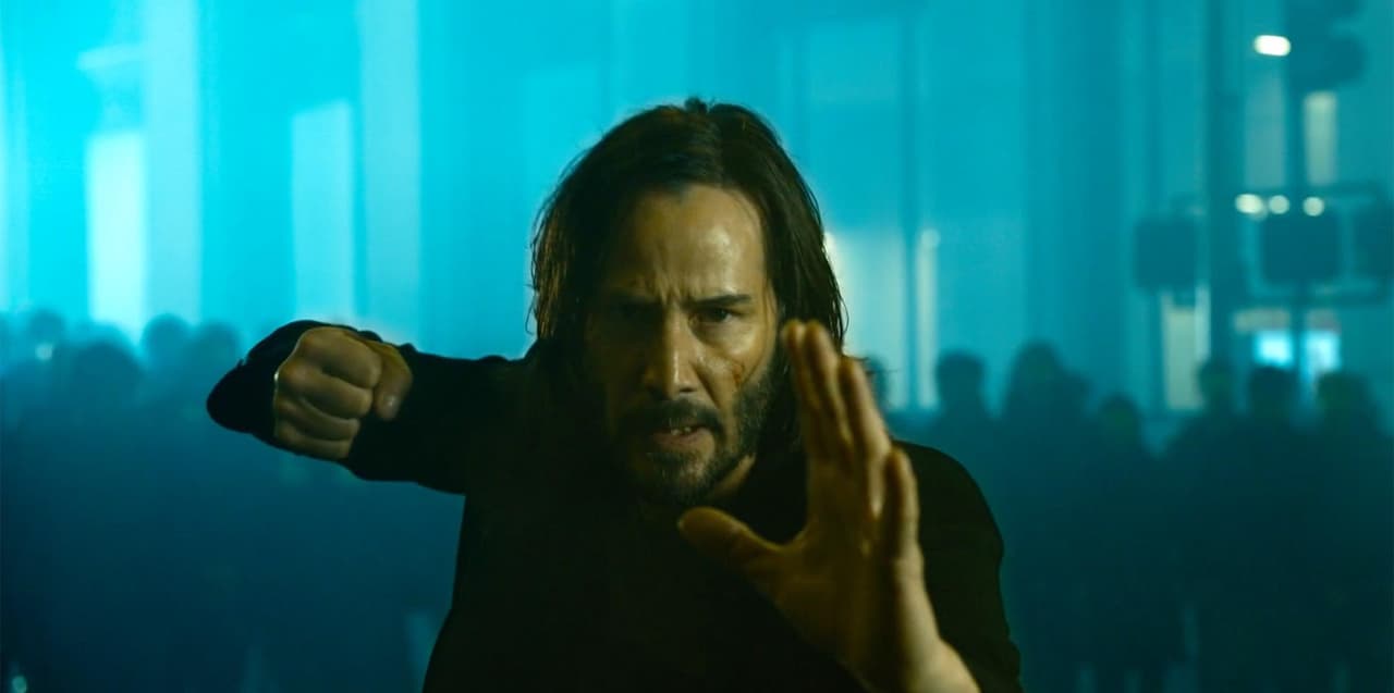 Keanu Reeves en 'The Matrix Resurrections'