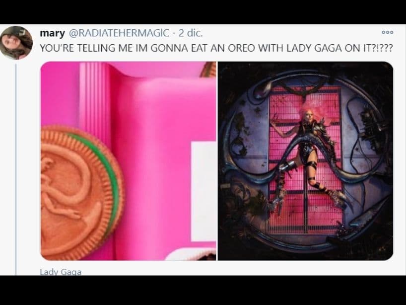 Lo más bello de todo es que ahora Lady Gaga te hará engordar y cantar al mismo tiempo, pero si te hace bailar no engordarás y podrás comer más Gaga-lletas.
<br>