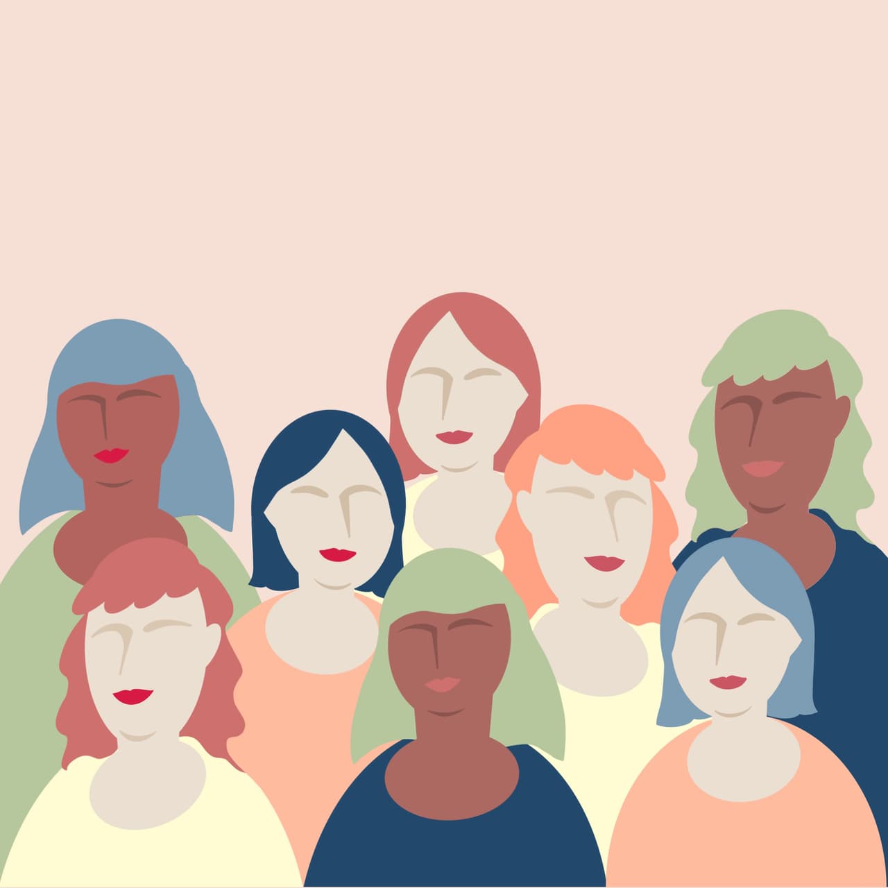 women, flat, flat design, icon, image, girl, relationship, women's, girl power, empower