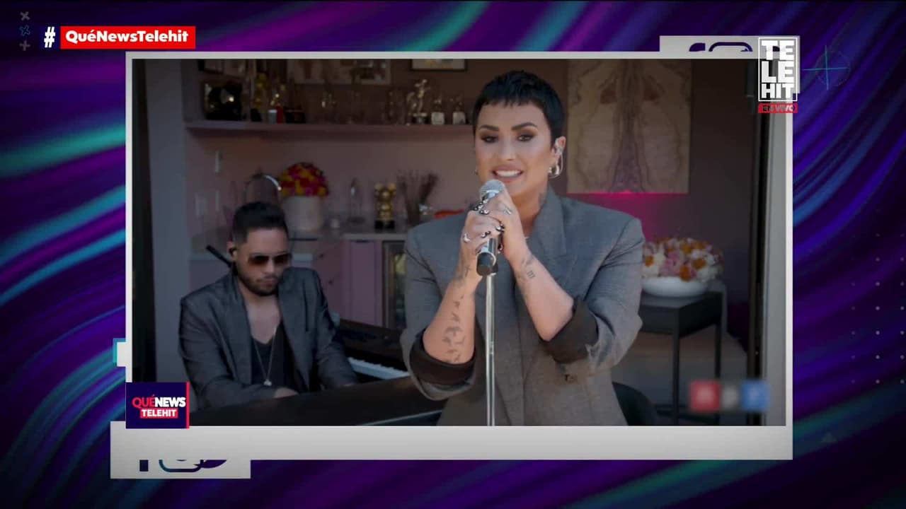 Demi Lovato realiza presentación en vivo desde la intimidad de su casa