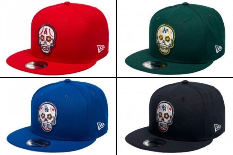 También la marca de gorras reconocida a nivel internacional, New Era, lanzó una colección de 4 cachuchas del Día de Muertos. Éstas tienen una calavera de azúcar en el centro y vienen en cuatro colores: rojo, azul, negro y verde,