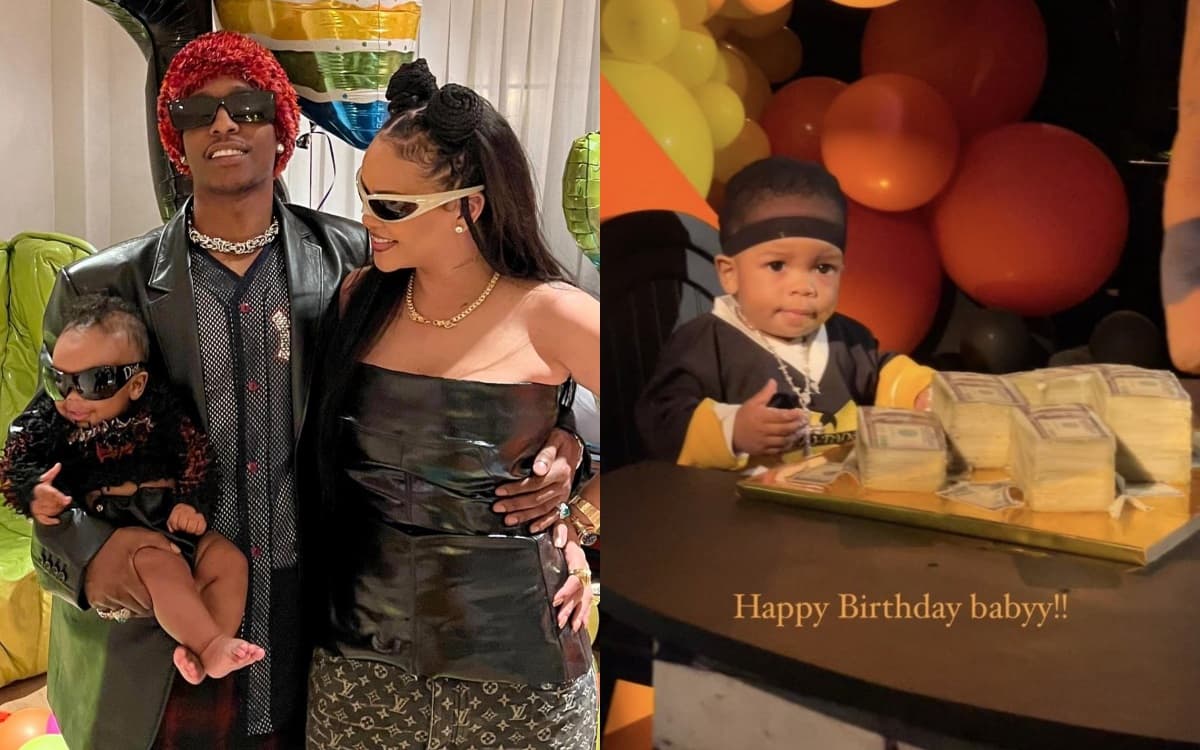 Así fue como Rihanna y A$AP Rocky celebraron el cumpleaños de su hijo