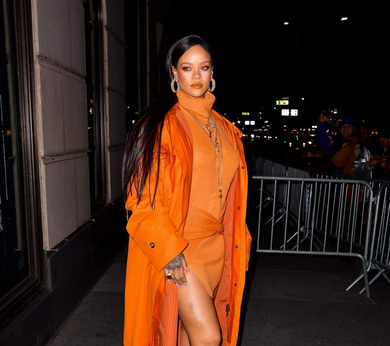 NEW YORK, NY - FEBRUARY 07: Rihanna arrives to Bergdorf Goodman on February 7, 2020 in New York City. (Photo by James Devaney/GC Images)