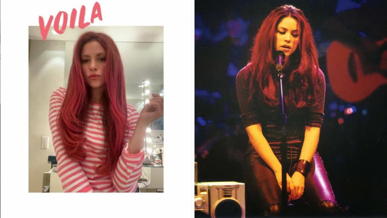 Shakira cambia el rubio por el rosa y enamora a sus fans al revivir su look de los años 2000