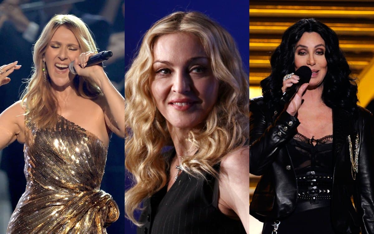 Céline Dion, Madonna y Cher fueron algunos de los nombres omitidos en los "200 mejores cantantes de la historia"