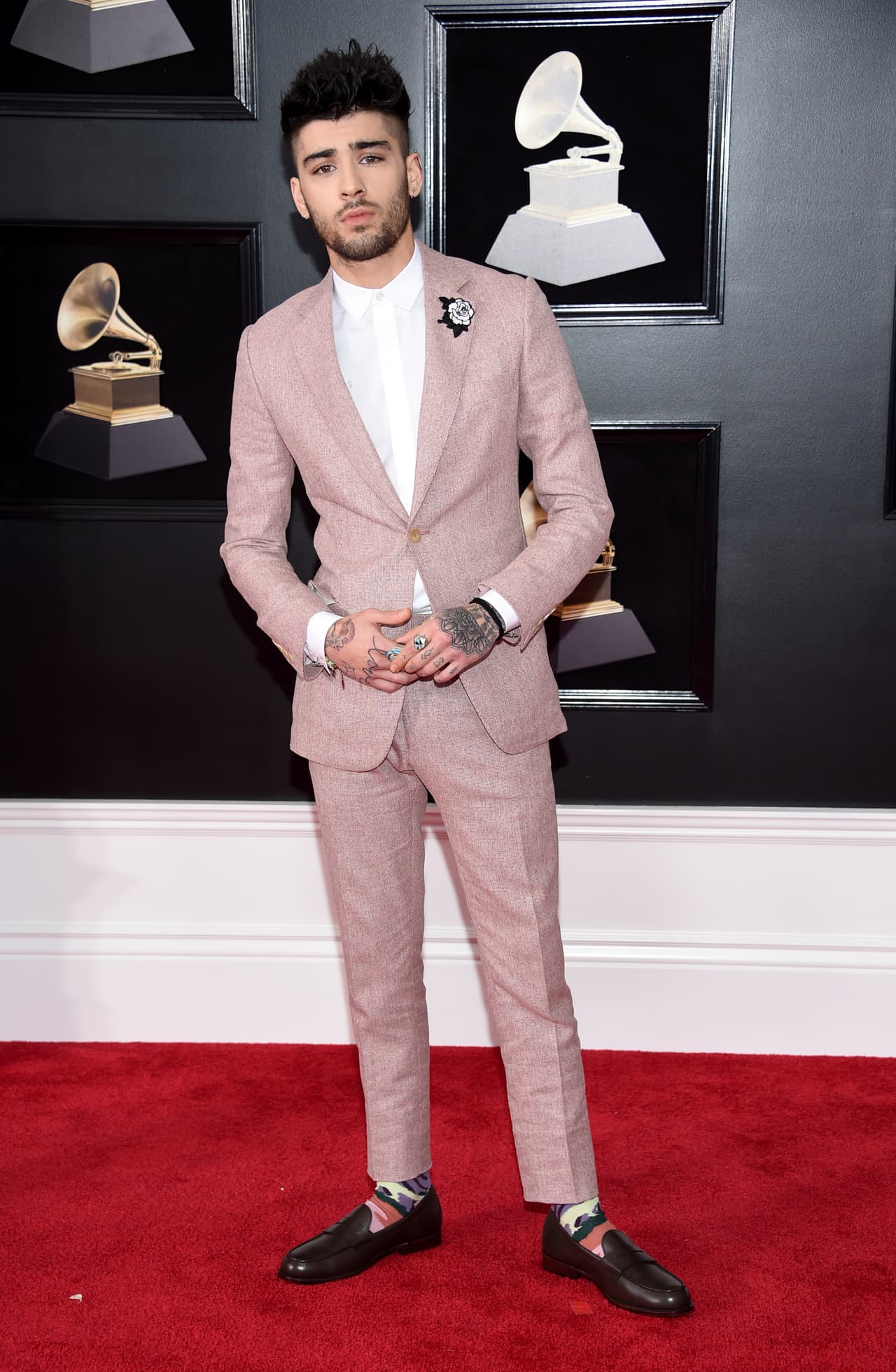 Zayn Malik arrives at the 60th annual Grammy Awards at Madison Square Garden on Sunday, Jan. 28, 2018, in New York. (Photo by Evan Agostini/Invision/AP)